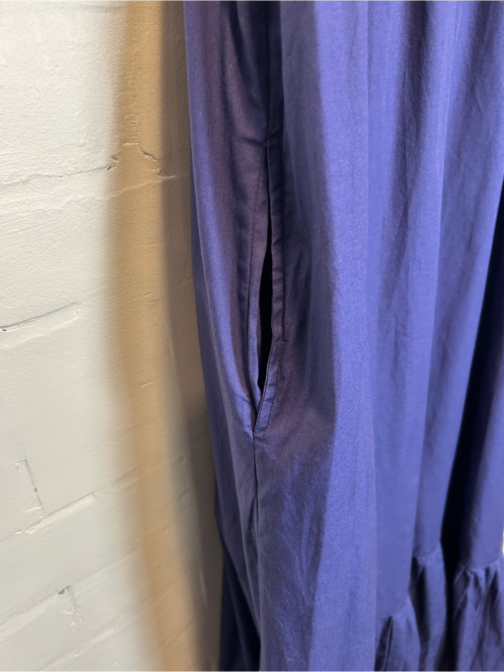 Free People Isabella Cotton Navy Maxi Dress Size M - Picture 9 of 11